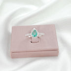 Aqua Halo Ring