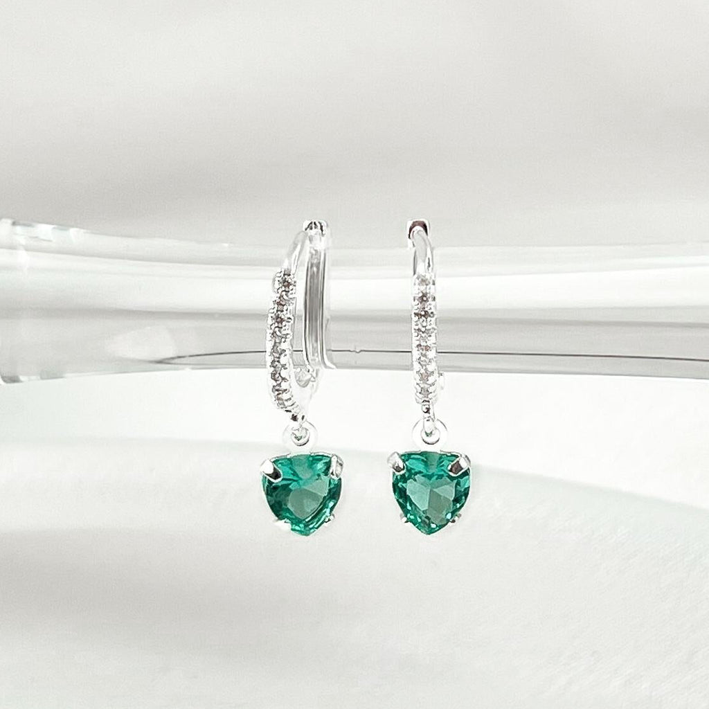 Ocean Hearts Mini Hoops