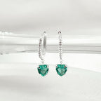 Ocean Hearts Mini Hoops
