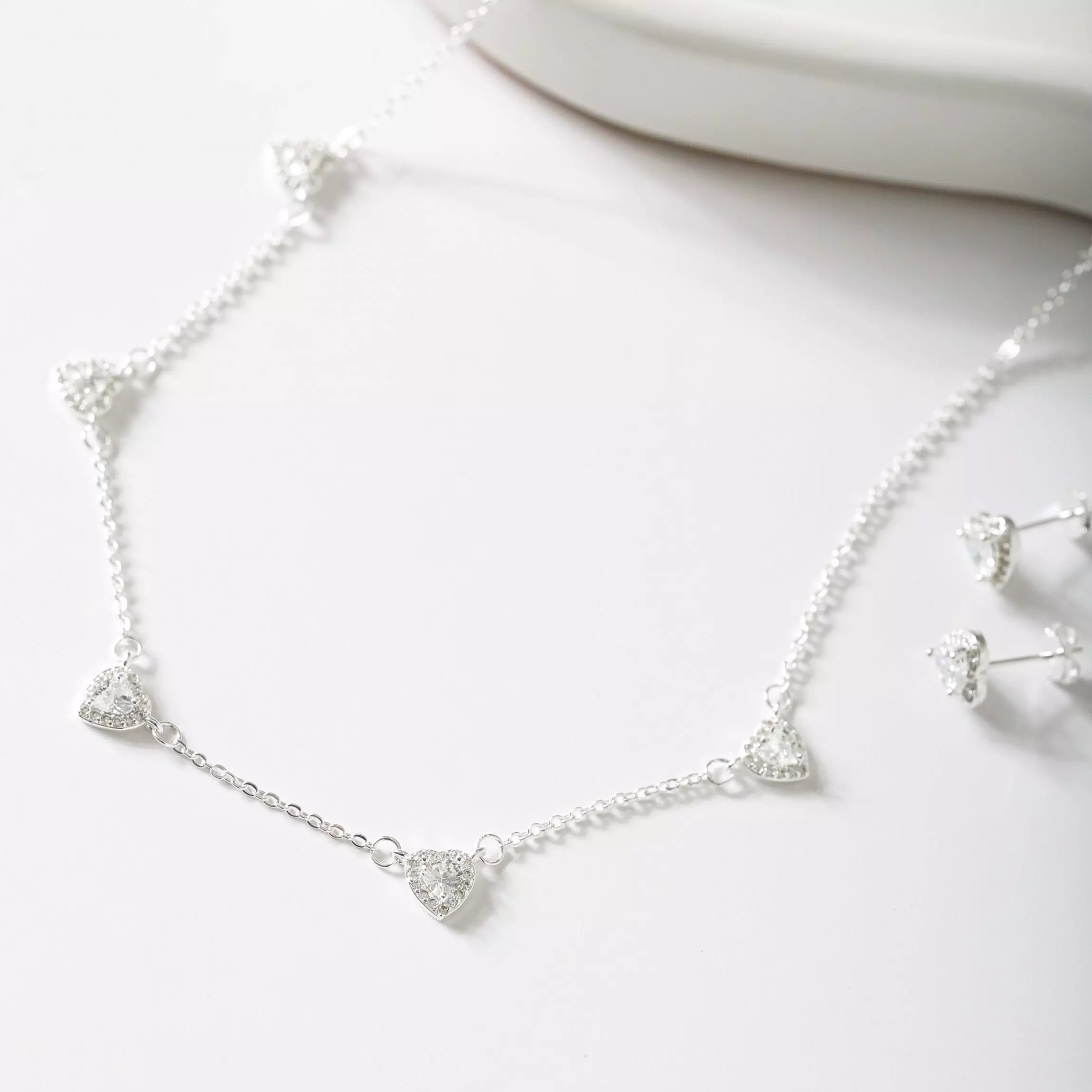 Rosalie Heart Set - White