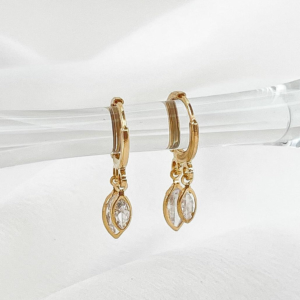 Solé Double Drop Earrings - Gold