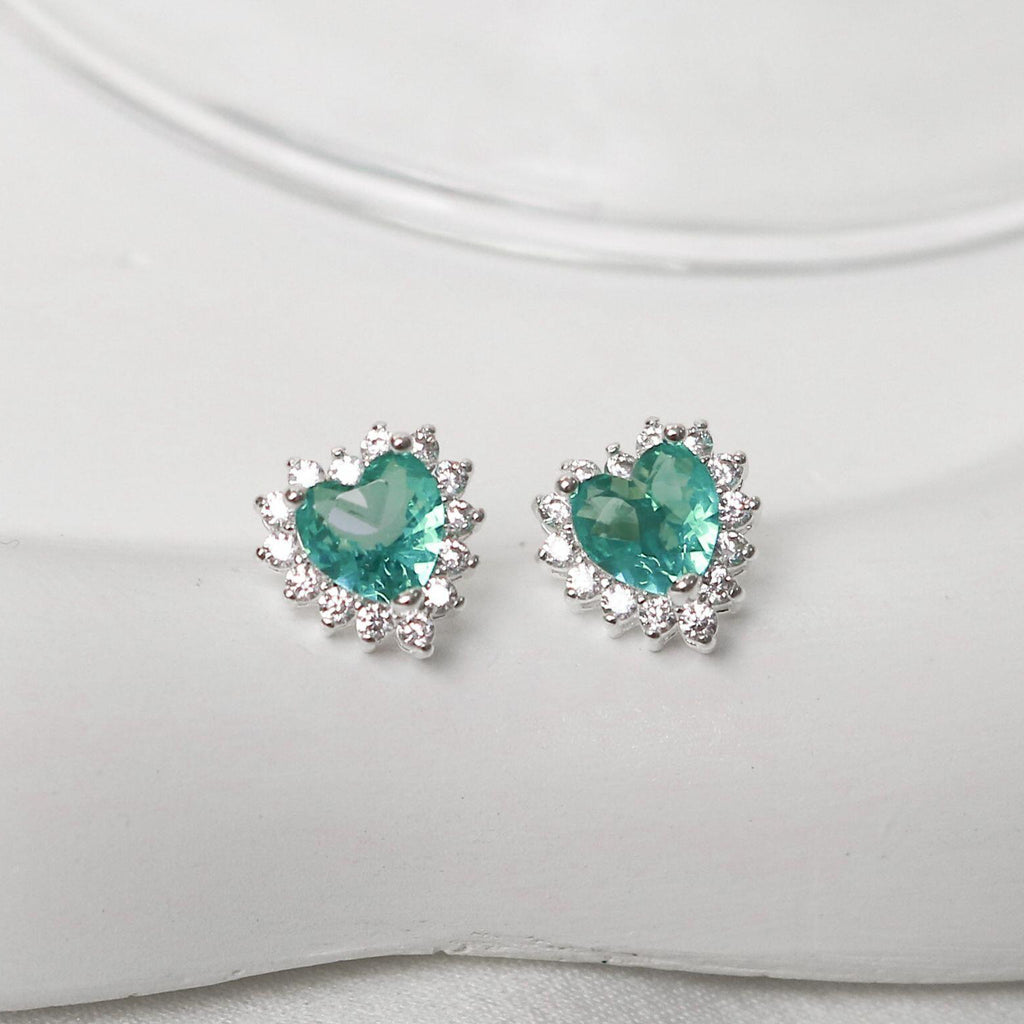 Ocean Heart Earrings