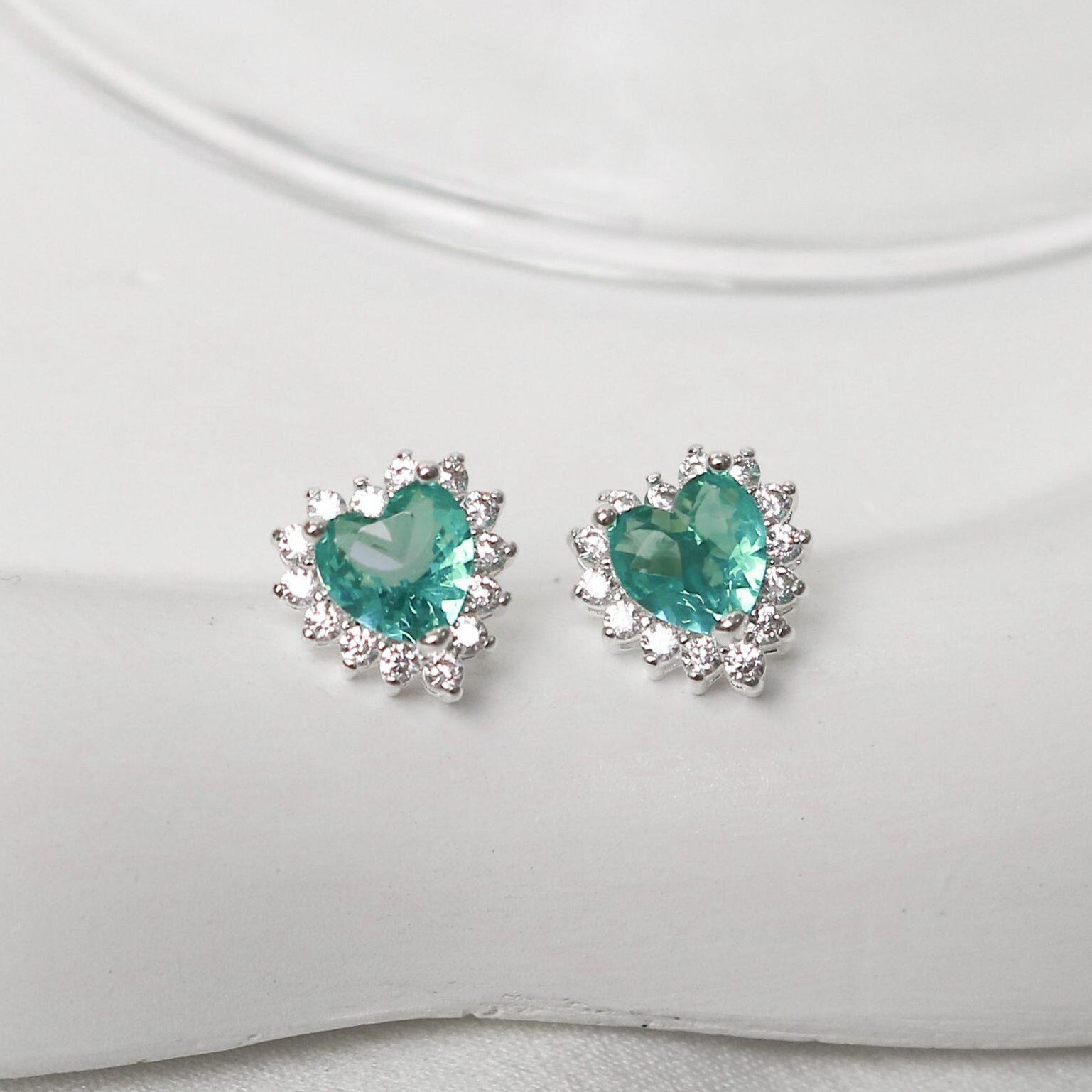 Ocean Heart Earrings