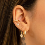 Arielle Heart Earrings - Gold