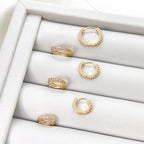 Bianca Pavé Huggie Earrings