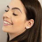 Lovie Heart Stud - Silver