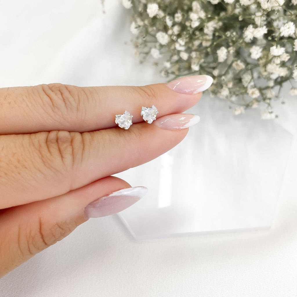 Valerie Heart Studs
