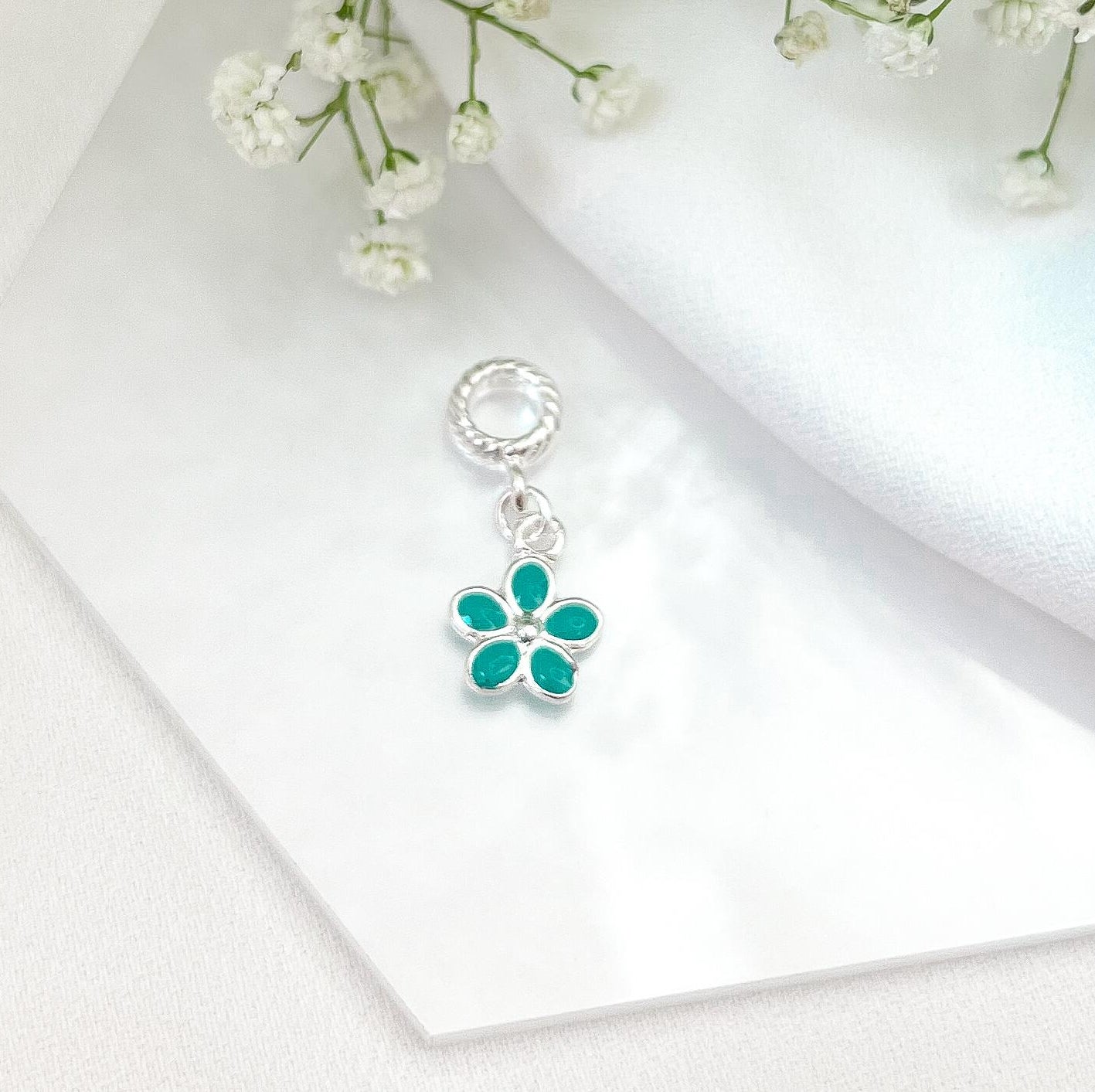 Aqua Bloom Charm