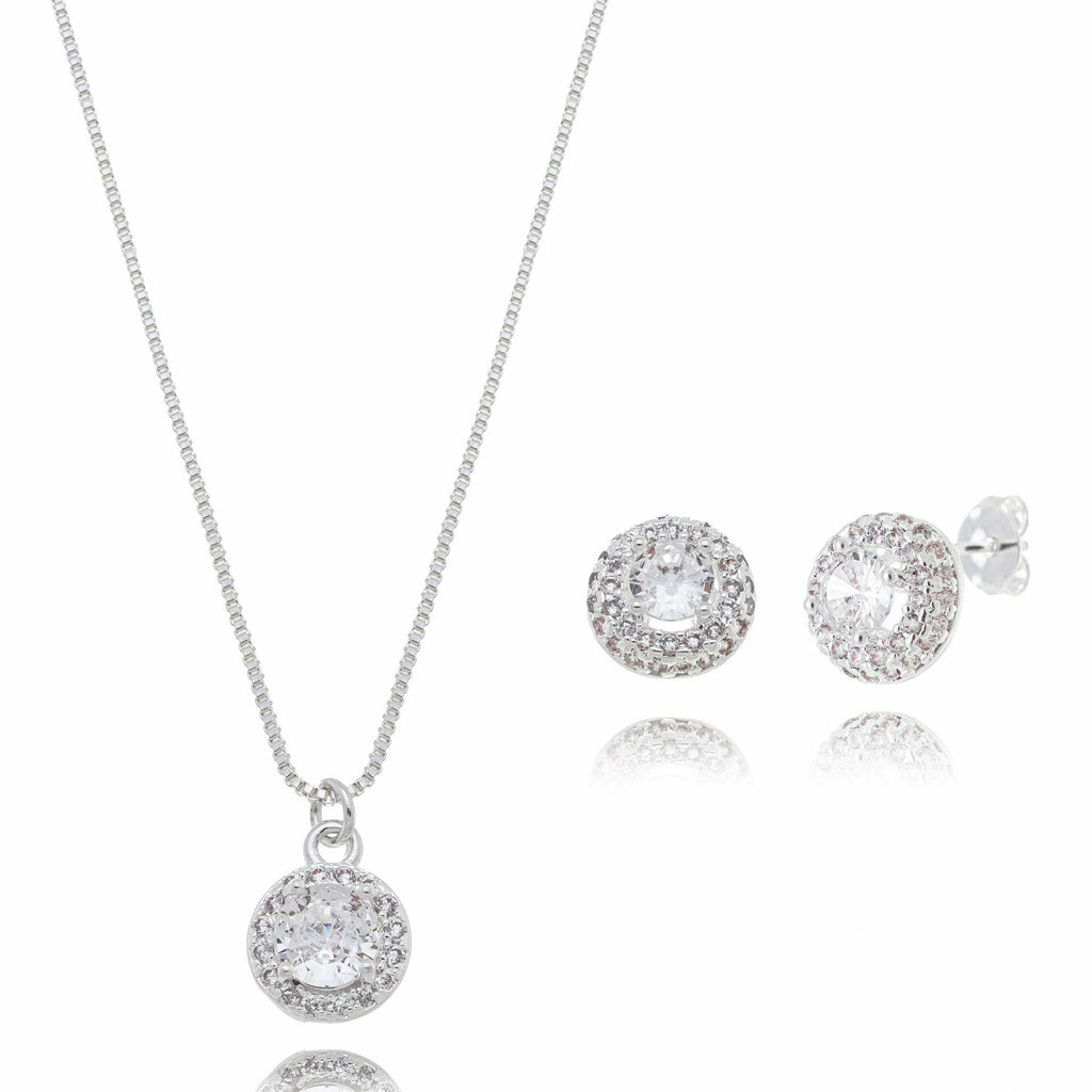 Ayla Halo Set - Silver