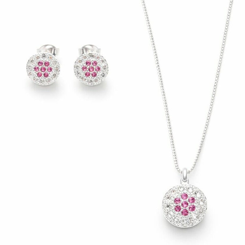 Aster Crystal Set - Pink