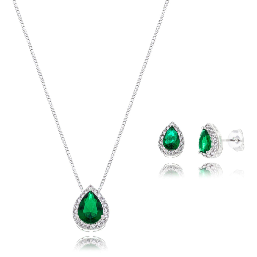 Serena Crystal Set - Emerald