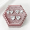 Belle Heart Stud Set - Silver