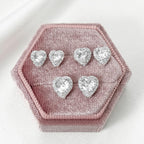 Belle Heart Stud Set - Silver