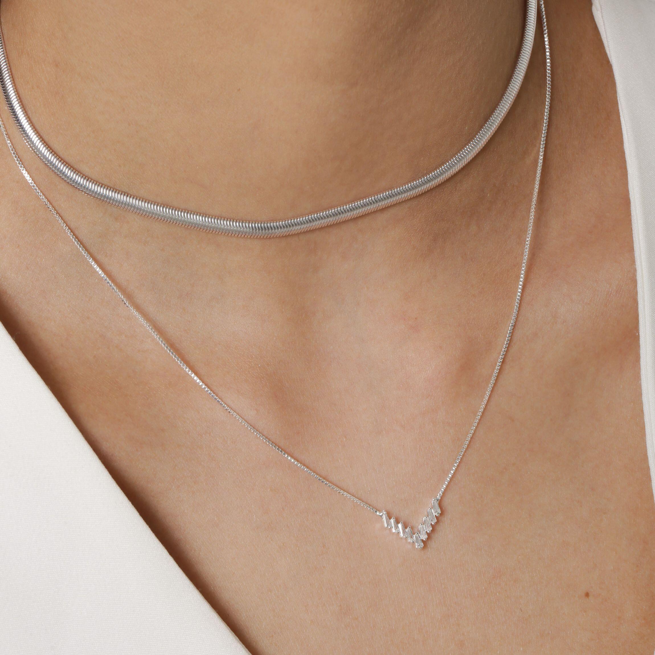 Alina Silver Necklace