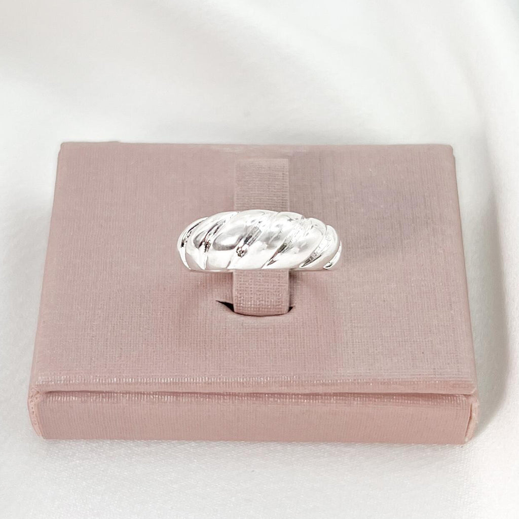 Croissant Silver Ring