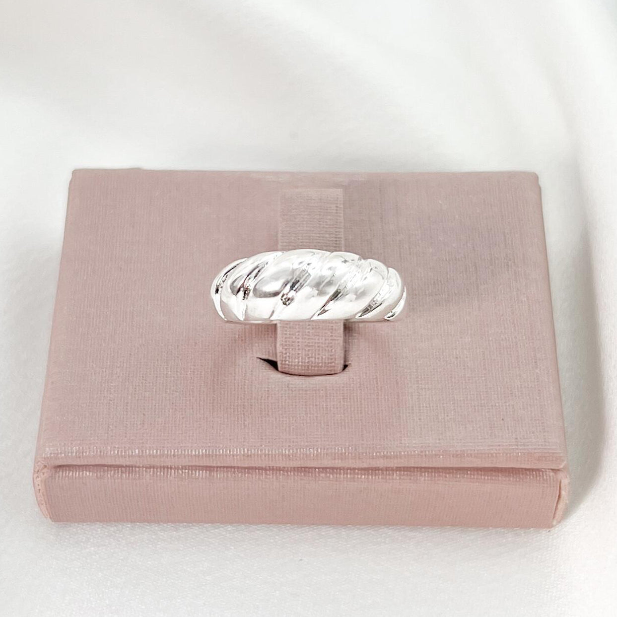 Croissant Silver Ring
