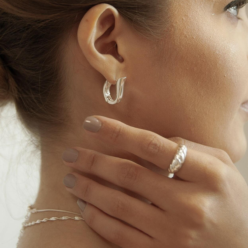 Croissant Silver Ring