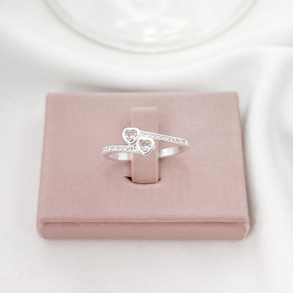 Arabella Double Heart Ring