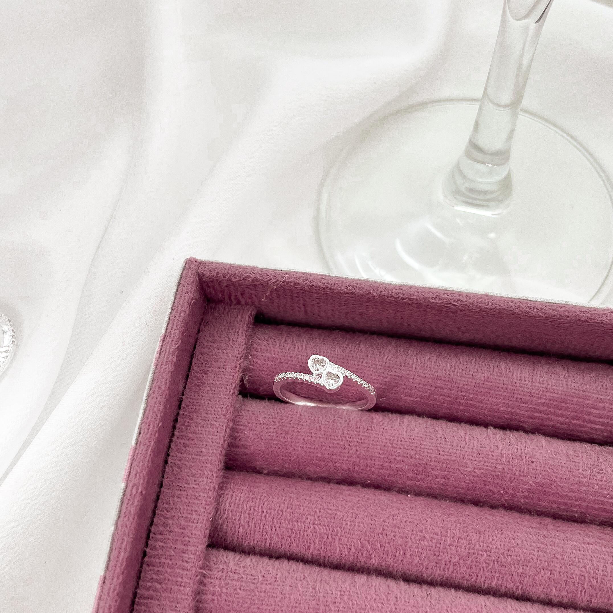 Arabella Double Heart Ring