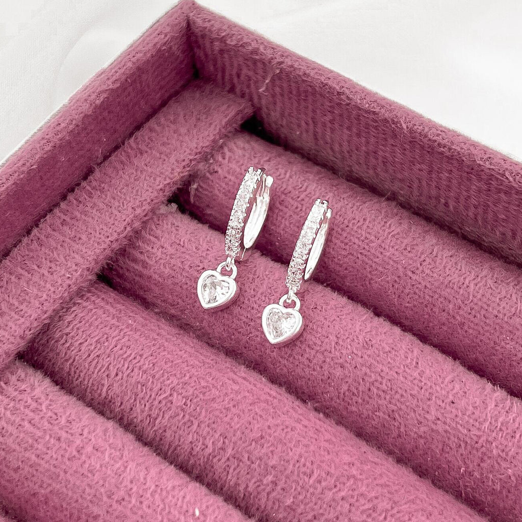 Lumi Heart Hoop Earrings