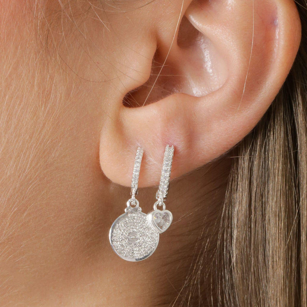 Lumi Heart Hoop Earrings