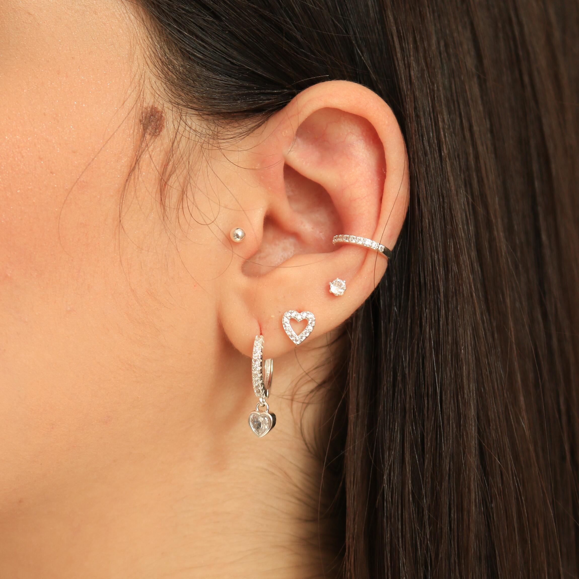 Lumi Heart Hoop Earrings